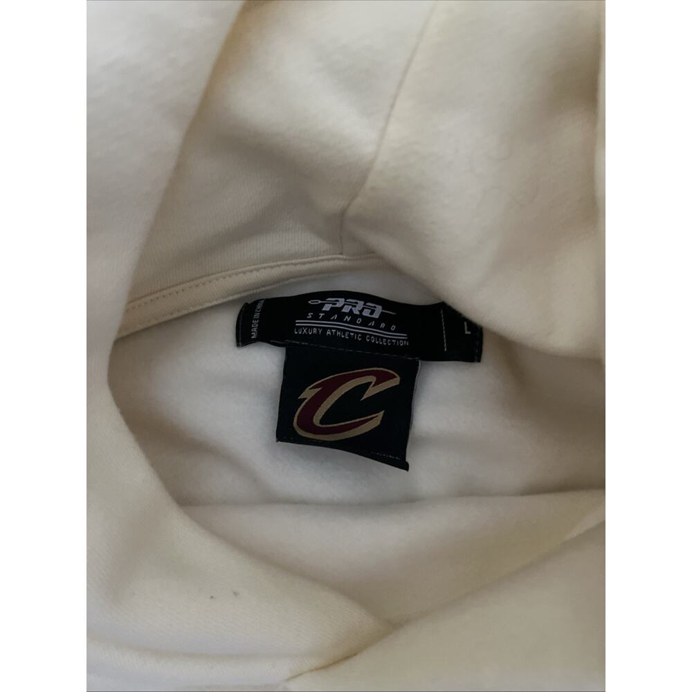 NBA CLEVELAND CAVALIERS NEUTRAL DROP SHOULDER MEN'S PULLOVER HOODI. Size Large - Picture 6 of 11